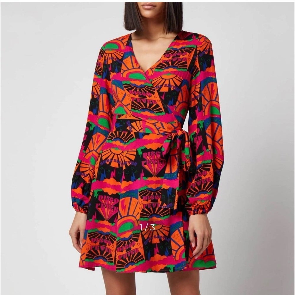Never Fully Dressed NWT Disco Groove Wrap Dress Size 4